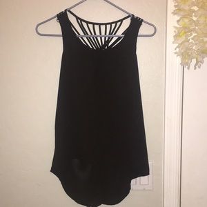 Black see through tank top